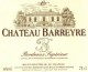 CHATEAU BARREYRE 2012 Bordeaux Supérieur AOC